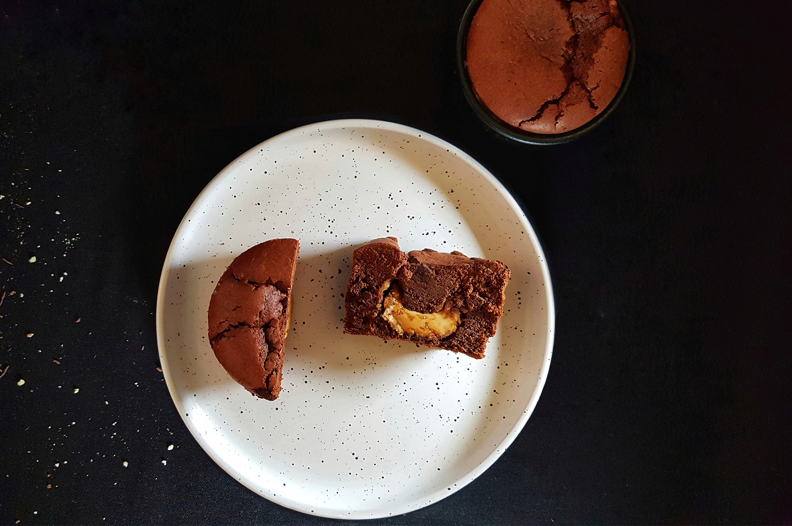 Fondant cœur coulant cacahuètes